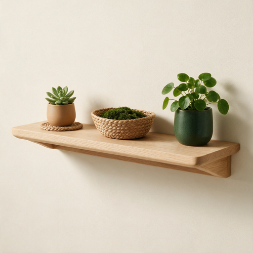 Arlo Oak Wall Shelf by Eco Bloom Supplies