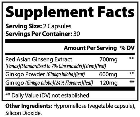 MINDORA Supplement Facts