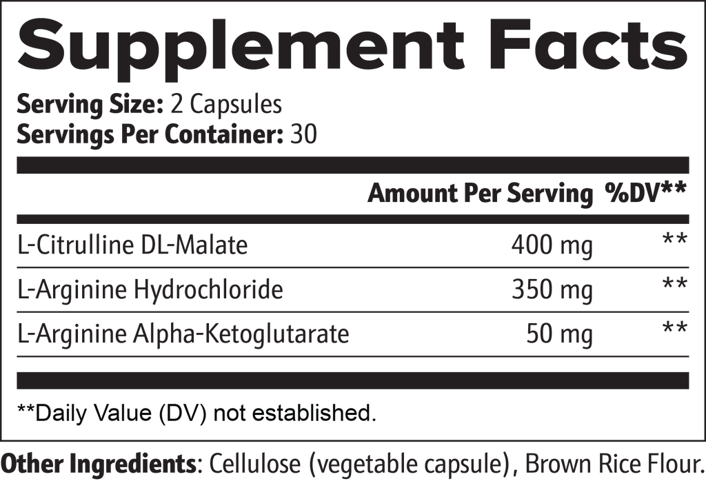 PULSERA Supplement Facts