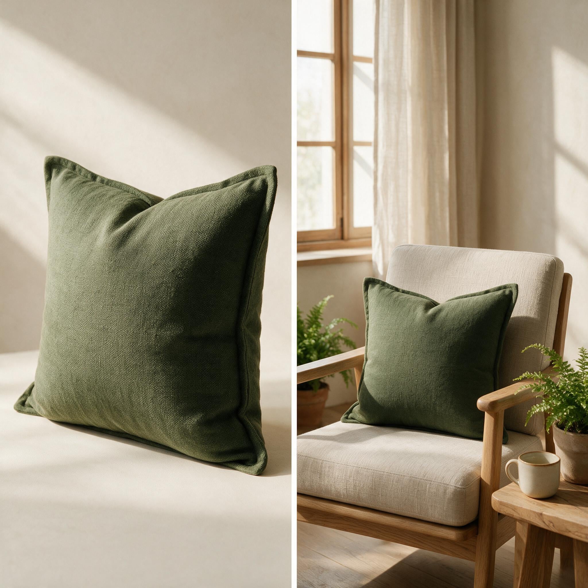Nola Accent Cushion styled in a quiet interior